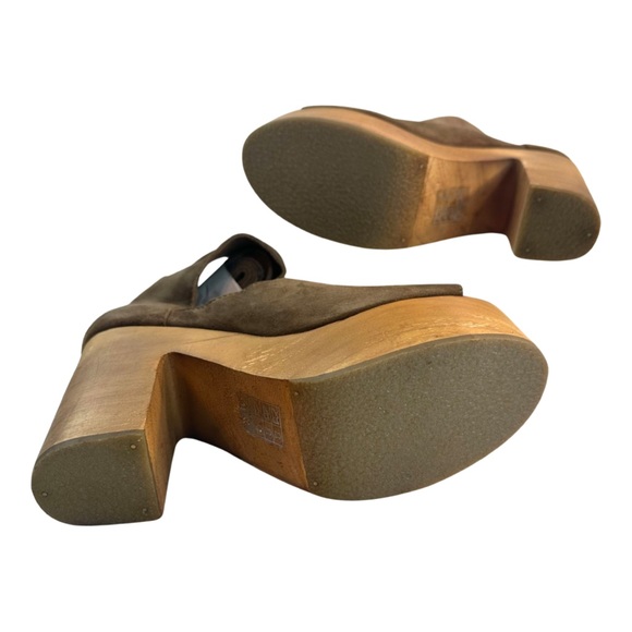 Free People Clog Touch The Sky Wrap Platform Sandal Suede Color:Taupe Size:37NEW - Picture 10 of 16